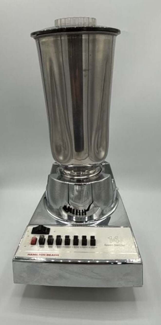 Vintage Hamilton Beach 14 Speed Chrome Kitchen Blender